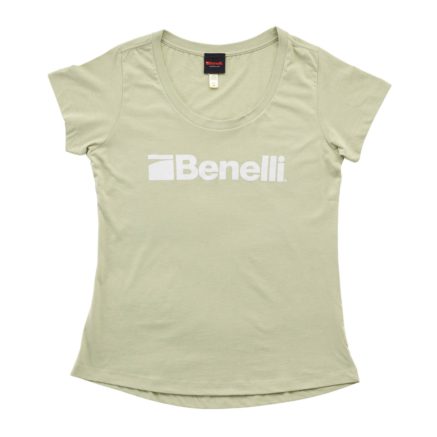 Distressed Logo Womens T-Shirt, Desert Sage