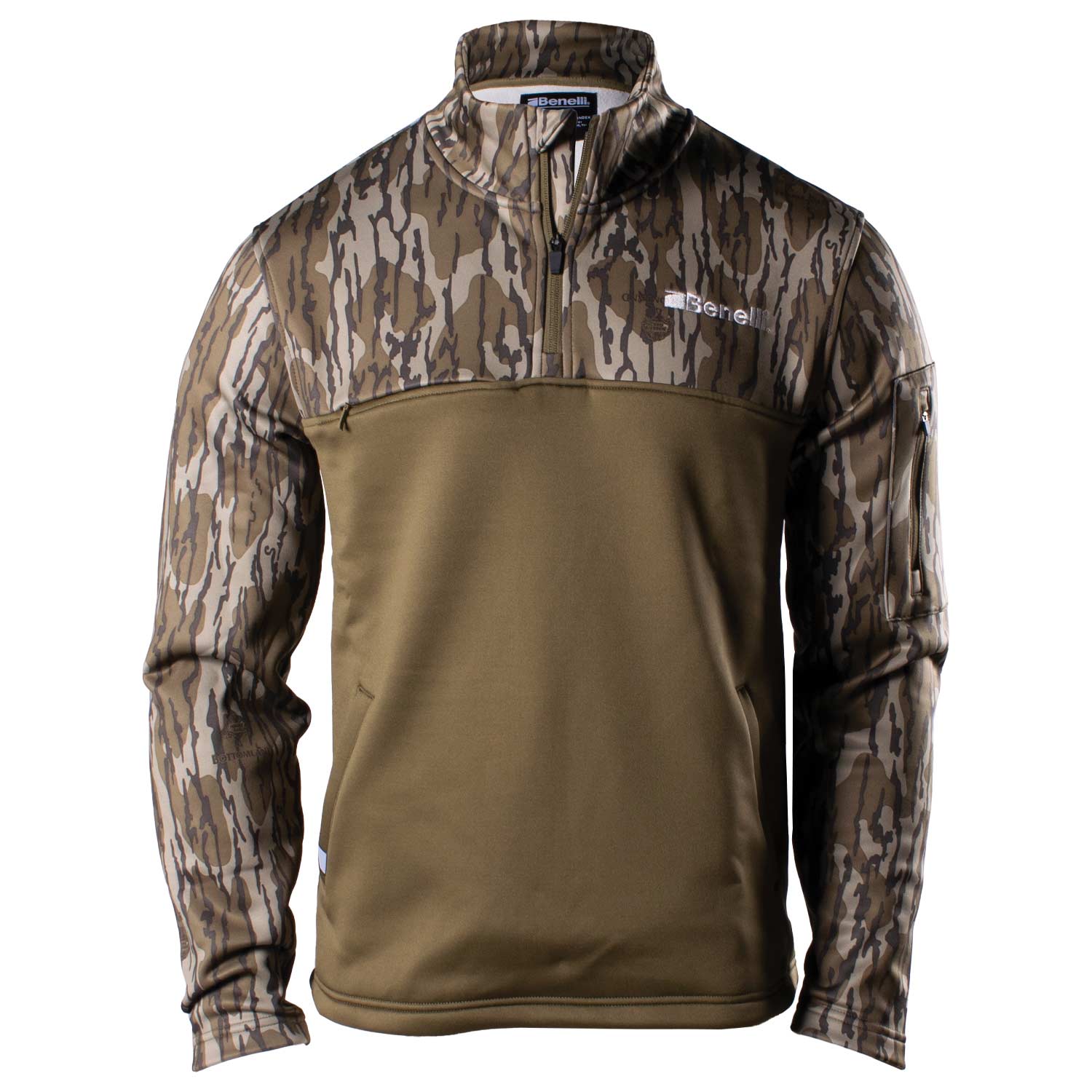 Half zip camo best sale pullover