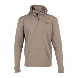 Quarter Zip Heavyweight Performance Hoodie, Dark Gray