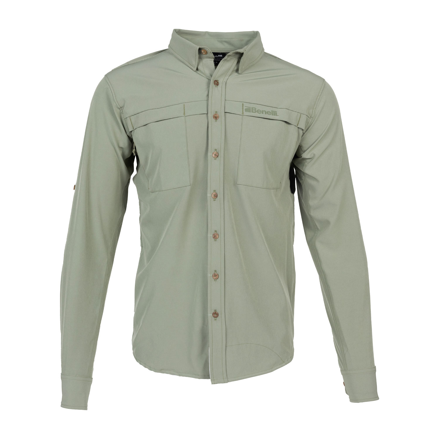 Long Sleeve Shooting Shirt, Olive | ShopBenelli