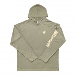 Hooded Performance Pullover, Lichen Green Heather