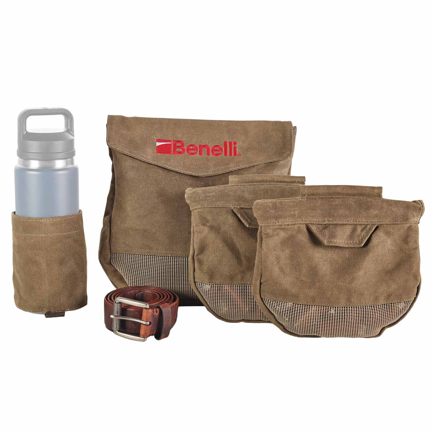 Benelli Lodge Dove Belt and Pouch Kit Olive Green-img-0